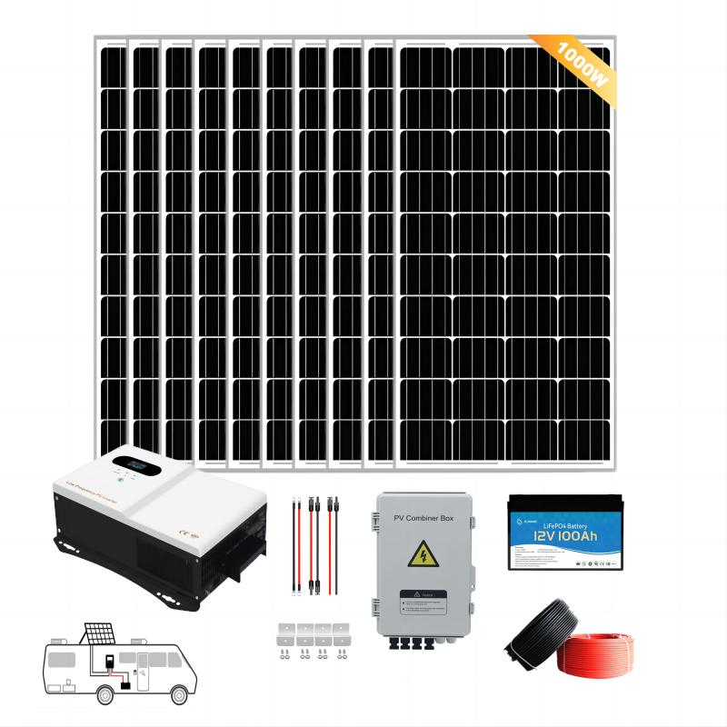 complete rv solar system with batteries